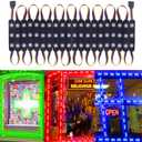 LED Window Lights Waterproof Storefront Lights Business Decorative Light for Advertising LED Module Signs Business Store Light 12V 5050 20FT RGB (2 Packs) (RGB (Red, Green, Blue))