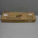 Picture Light for Wall Battery Operated, 20" Rechargeable Art Light with Remote and Timer for Painting, 9000mAh Wireless Wall Light for Display, Artwork, Portrait, Gallery, Gold