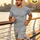 MAGCOMSEN Men's Workout Shirts Quick Dry Lightweight Short Sleeve Shirt (XL)