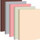 Tenceur 5 Pcs A4 College Ruled Notebook 8.5'' x 11'' Lined Journal 200 Pages Lined Artificial Leather Sketchbook for Writing Office School Business Home Gifts Supplies(Multi Color)