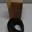 SINGARO Car Door Threshold Protection, 4PCS Door Edge Step Dust Shield Cover, Door Width 23.6x2.36inch Car/SUV Universal Rubber Scratch Resistant Exterior Accessories (Black)