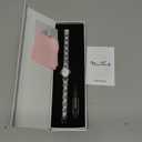 Diaofendi Petite Gold Watches for Women Vintage Bracelet Wrist Watch Luxury Ladies Oval,Fashion Dress Quartz Watch with Tools Include,Waterproof (Silver shell-white)