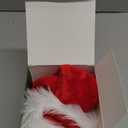 HAOSJINY Santa Hat, Christmas Hat With 20 Diy Holiday Stickers, Santa Hats For Xmas New Year Christmas PartyClassic Red Kids