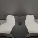 Cervical Neck Pillow for Pain Relief - Ergonomic Pillow Side Sleeper Pillow for Sleeping, Orthopedic Bed Pillow Neck Support Pillow, Contour Memory Foam Pillows for Side Back Stomach Sleepers (Dark Grey & White)