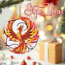 2 x Christmas Ornaments, Phoenix Ornament, Christmas Tree Ornaments, Xmas Decorations, Holiday Decorations, Phoenix Gifts, Holiday Party Gifts, and Xmas Gift Ideas