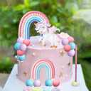 Pony Unicorn Cake Decoration Unicorn Cake Topper Pony Rainbow Cake Topper Unicorn Party Favors Birthday Cake Decoration for Girl