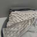 Mr. Sandman Weighted Blanket for Adults Queen Size 15 lbs, Soft Cooling Heavy Minky Blanket for Sleep, Washable Throw Blanket with Glass Beads, 60 x 80 Inches, Grey