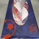CLASICO USA Soccer Ball Size 5 Match Ball with Clean White Base and Red & Blue USA Colours, Includes Pump & Needle, for Ages 14 and Up