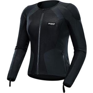 DUHAN Motorcycle Jacket Women with CE Level 2 Armored Summer Mesh Motorcycle Shirt for All Seasons Adventure/Motorbike/Riding (Medium, Black)