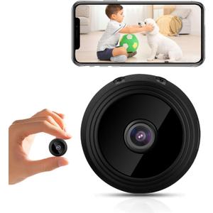 Mini Spy Camera Wireless -1080P Hidden Camera WiFi, Small Nanny Cam for Pet, Baby, Indoor, Car Camera for Surveillance with Motion Detection and Night Vision, App Control