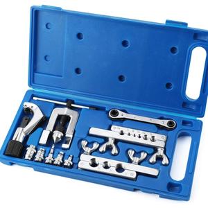 Thorstone Single Flaring Tool & Swaging Tool Kit for HVAC, Tubing, Copper Pipe Flaring with Tubing Cutter and Ratchet Wrench, 45 Degrees, Blue