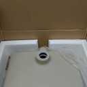 VEVOR Undermount Bathroom Sink, 18.5 x 13.19 Inch Rectangular White Ceramic Vessel Sink with Overflow Hole, Under Counter Drop in Modern Lavatory Vanity Bath Wash Bowl Basin, Rectangle Small Space