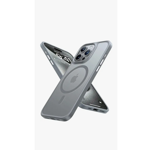 TORRAS Magnetic Shockproof Compatible with iPhone 15 Pro Case, [MilitaryGrade Drop Tested] [Compatible with MagSafe] Translucent Slim Protective, PC & TPU, AntiFingerprint Guardian Mag 2023, Grey