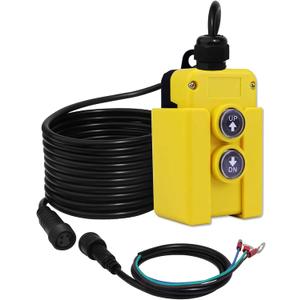 3 Wires Dump Trailer Remote Control Switch 12v DC Hydraulic Pump Power Unit Up Down Control Switch for Single Acting Hydraulic Dump Trailer Controller Truck Tipper Lift Gate Hoist