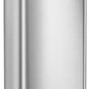 SONGMICS Kitchen Trash Can, 21 Gallon (80 L) Stainless Steel Garbage Can, with Stay-Open Lid and Step-on Pedal, Soft Closure, Tall, Large and Space-Saving, Silver and Black ULTB534E01