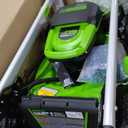 Greenworks 60V 21" Brushless (Self-Propelled) Cordless Lawn Mower, 2 x 4.0Ah Batteries (3/4 Acre, Rapid Charger, 4-in-1, LED Lights, IPX4)