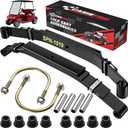 Heavy Duty Golf Cart Rear 4-Leaf Spring Kit for Club Car DS 1982-UP, Club Car Rear Leaf Spring Kit with Bushings & Sleeves, OEM# 102006501 1014675 1011149 1012618 1012324 1010974, Standard