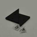 2 Pcs Hidden Shelf Brackets,Iron Shelf Bracket Triangle Shelving Brackets,0.12in Thick Wall Hanging Shelf Supports,Modern Industrial Brackets for Shelves Hardware Included (6.7inch,Black)