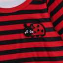 Baby Girl Fall Clothes: Soft Long Sleeve Bow Tie Print Outfits Casual Birthday Party Clothing for 6Months-3T (Red)