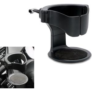 1 PC Car Cup Holder with 3 Pairs Outlet Hooks, Anti-Slip Adjustable Cup Holder Expander for Car Air Vent, Universal for Cars Trucks with Horizontal Blade Vents (Black)