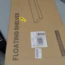 Fun Memories 32 x 12 Floating Shelves Wall-Mounted - Rustic Wood Shelf - 12 Inch Deep Floating Shelves for Wall - Large Storage Shelf for Bathroom - Kitchen & Bedroom - Black - Set of 2