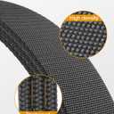 JUKMO Stretch Tactical Belt for Men, Military Work Rigger Hiking 1.5" Elastic Nylon Web Ratchet Quick Release Belt (Gray, M)