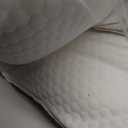 COMFILLOW Cervical Neck Pillow for Pain Relief, All Season Memory Foam Pillow with Dual Height Design & Arm Cradle, Support for Side, Back, Stomach Sleepers (Snow White)