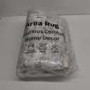 LIVEBOX Entryway Rug 3x5 Washable Area Rugs for Kitchen Bathroom, Non-Slip Front Door Mat for Bedroom, Boho Low-Pile Carpet Farmhouse Throw Indoor Mats for Bath Laundry Room, Sage Green