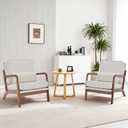 DUMOS Mid Century Accent Chairs Set of 2, 16'' Seat Height Lounge Chair, 2 Pack
