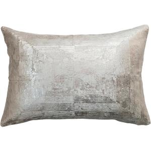 Bloomingville Aureate Sands Velvet Lumbar Pillow, Gold and Sand Bloomingville Aureate Sands Velvet Lumbar Pillow, Gold and Sand