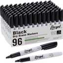 Dry Erase Markers Bulk, 96 Pack Black Dry Erase Markers Chisel Tip, Low Odor Whiteboard Markers for School, Office Supplies, Perfect for Writing on White Board, Mirror,Calender