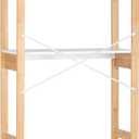 Spirich Over The Toilet Storage Shelf, 3-Tier Over Toilet Bathroom Organizer, Space-Saving Above Toilet Storage Shelf Rack with Bamboo Frame