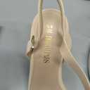 DREAM PAIRS Heels for Women Block Chunky Platform High Heels Open Toe GISELLE Fashion Wedding Party Evening Prom Dance Ankle Strap Dress Pump Sandals Shoes, Size 8.5, Nude