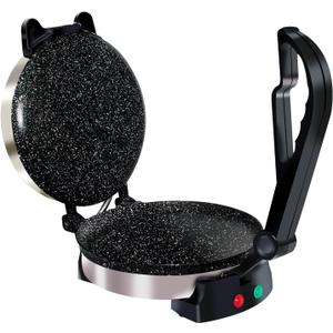 Roti Maker Machine - Electric Tortilla Press with Non-Stick 8.5inch Plates and Durable Handle, Auto Temperature Control Chapati Maker Machine with Indicator Lights with 110V UL-Certified Plug