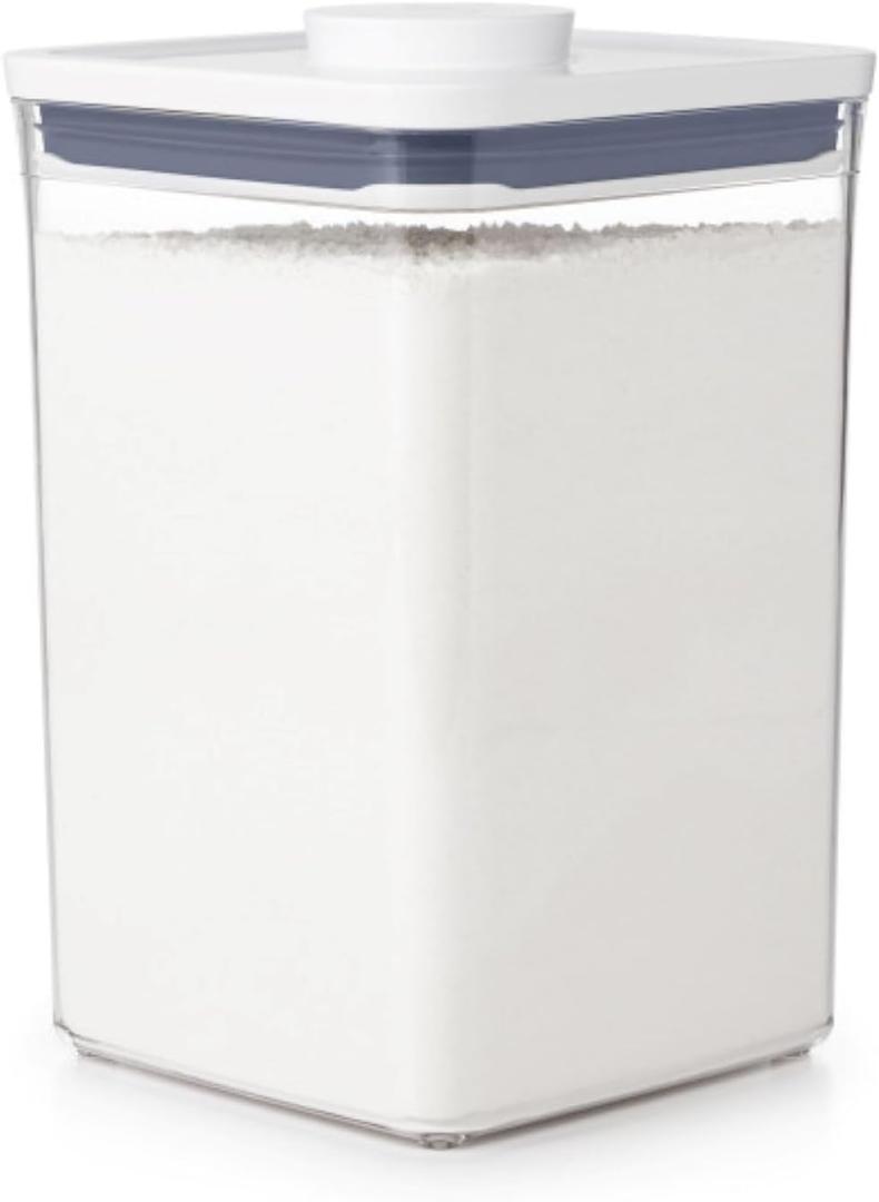 OXO Good Grips POP Container - Airtight Food Storage - Big Square Medium 4.4 Qt Ideal for 5lbs of flour or sugar