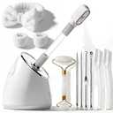 Pjordo Facial Steamer Spa Kit, Nano Ionic Face Steamer for Deep Cleaning Unclogs Pores, Warm Mist Humidifier Steamer for Face Home Sauna SPA, Self Care Gifts for Women