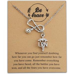 MAOFAED LPN Nurse Necklace LPN Graduation Gift for Her