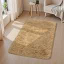 Small Throw Rugs for Bedroom, 2x3 Beige Mini Non-Slip Area Rug, Super Soft Plush Fluffy Carpet Modern Home Decor Aesthetic for Entryway Entrance Nursery Kids Room Dorm Office