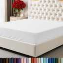 Utopia Bedding Twin XL Fitted Sheet - Bottom Sheet - Deep Pocket - Soft Microfiber - Shrinkage and Fade Resistant - Easy Care -1 Fitted Sheet Only (White)