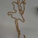 uxcell Iron Flat Chain Strap, 39" Handbag Chains Accessories Purse Chain Straps with Toggle Clasps for Shoulder Bags Cross Body DIY, Gold Tone