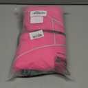 Queenmore Dog Jackets for Large Dogs, Dog Coat with Harness Built in,Waterproof Dogs Coats with Zipper On Back,Warm Fleece Lining Cold Weather Pet Coats with Furry Collar for Labrador,Rosered,L