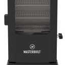 Masterbuilt 710 WiFi Digital Smoker, Vertical Design, 711 Cooking Sq. Inches, 4 Chrome Coated Smoking Racks, Wood Chip Loader, Electric Fuel Source to Plug in and Start Cooking, Black Model MB20070924 (30-inch Digital with Window, Legs & Wifi)