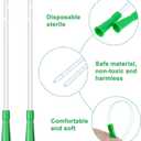 Nuanchu PVC Replacement Tubings Supplies Tubes Kit Clear Replacements Hose with Flexible Rounded End for Smooth Insert(16 FR,120 Pieces)