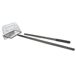 SEA STRIKER CLAM RAKE WITH BASKET, 2 PC HANDLE, 10" BASKET, 60" HEIGHT