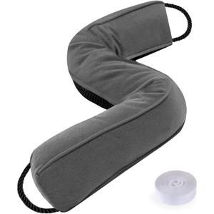 Sunolga 38" Door Draft Stopper Blocks Hot Cold Air with Removable Washable Cover for Gaps Up to 3", All-Season Noise and Wind Seal for The Bottom of Door and Window, Grey (Gray)