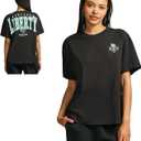 Game 7 x WNBA Officially Licensed Women's Oversized Graphic Short Sleeve T‑Shirt, XS