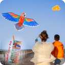 ORGCLDKT- 3D Lifelike Style Bird/Eagle Kite, Super Easy to Fly with, Ideal for Kids, Adults, Girls, Boys. Kites for The Beach, Grassland, Hiking (59")