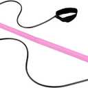 Pilates Bar Kit with Resistance Bands, A Good Assistant for Pilates Reformer Machine, Pink
