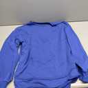 EVALESS Sweatshirt for Women Crewneck Long Sleeve Side Split Tops Casual Solid Color Loose Pullover Shirts 2026 Clothes (XX-Large, Blue)