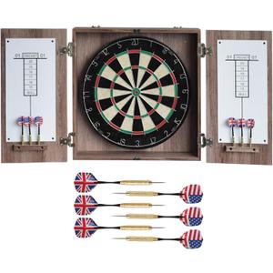 Hathaway Winchester Dartboard & Cabinet Set (Driftwood)
